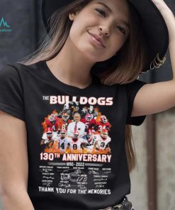 The Bulldogs 130th Anniversary Signature Thank You For The Memories Shirt