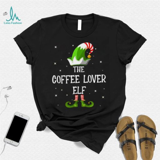 The Coffee Lover Elf Family Matching Group Funny Christmas T Shirt