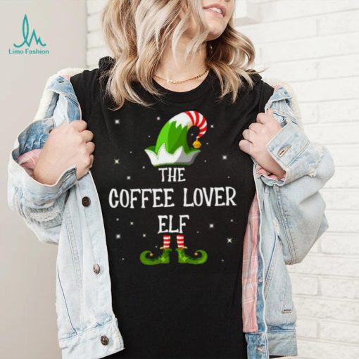 The Coffee Lover Elf Family Matching Group Funny Christmas T Shirt