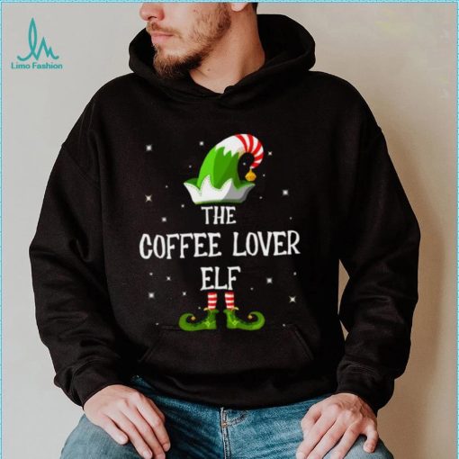 The Coffee Lover Elf Family Matching Group Funny Christmas T Shirt