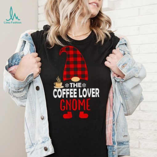 The Coffee Lover Gnome Family Xmas Funny Christmas T Shirt