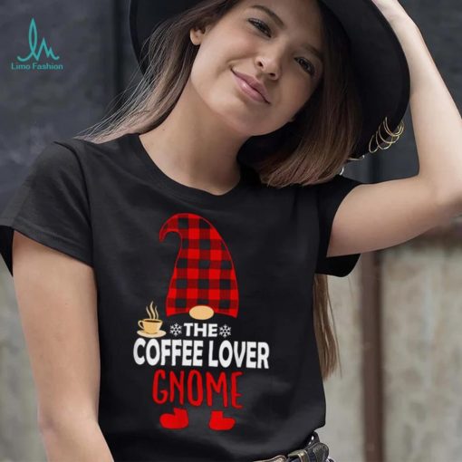 The Coffee Lover Gnome Family Xmas Funny Christmas T Shirt