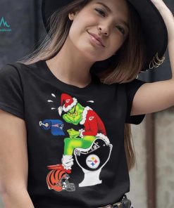 The Grinch Chiefs Shit On Toilet Steelers And Other Teams Bengals, Patriots Shirt