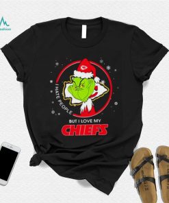 The Grinch I Hate People But I Love My Kansas City Chiefs Christmas T Shirt