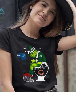 The Grinch Toilet Green Bay Packers Minnesota Vikings Chicago Bears Detroit Lions shirt