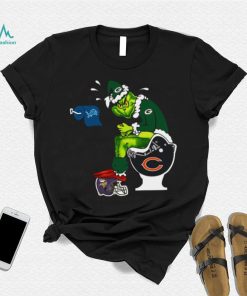 The Grinch Toilet Green Bay Packers Minnesota Vikings Chicago Bears Detroit Lions shirt