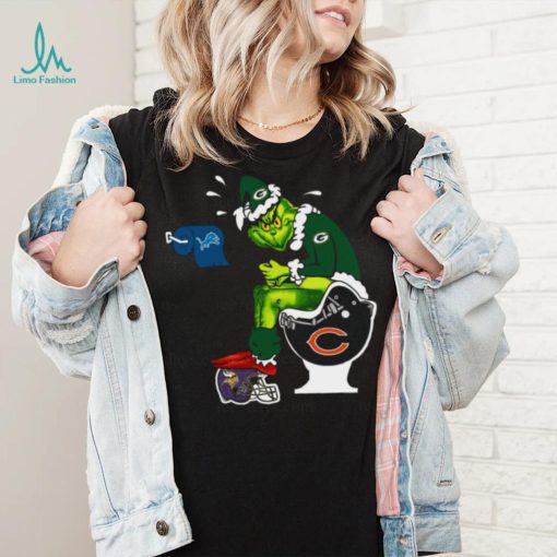 The Grinch Toilet Green Bay Packers Minnesota Vikings Chicago Bears Detroit Lions shirt