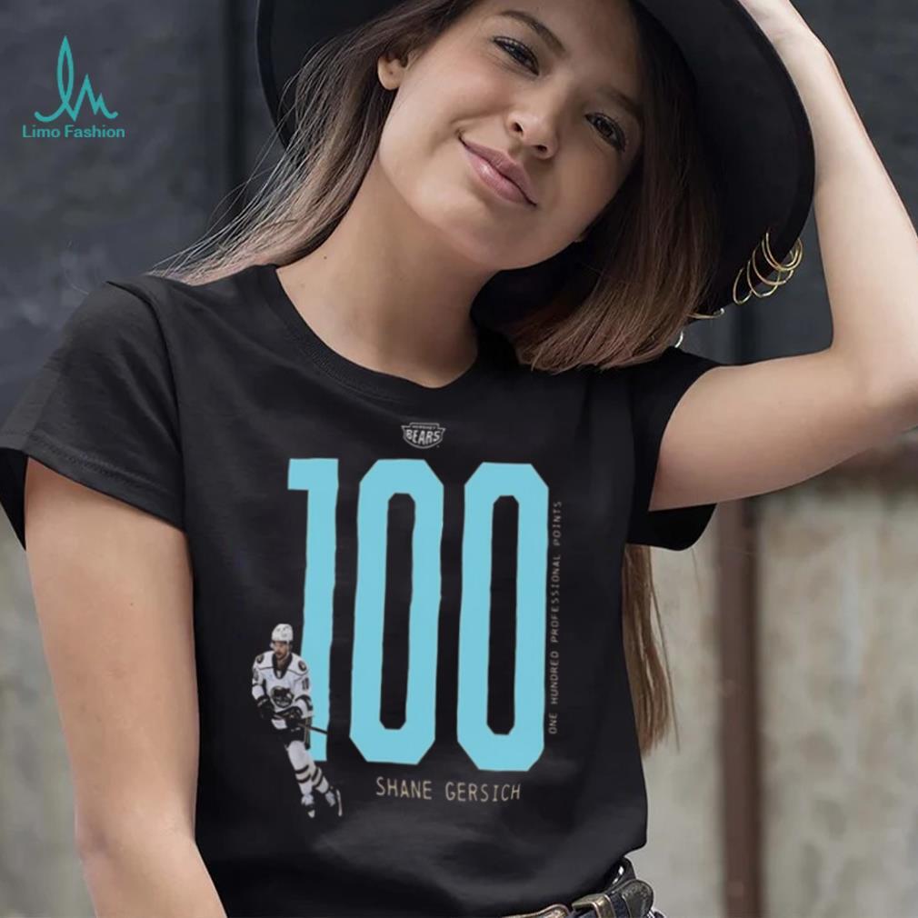The Hershey Bears Shane Gersich 100 Professional Points Shirt The Hershey Bears Shane Gersich 100 Professional Points Shirt