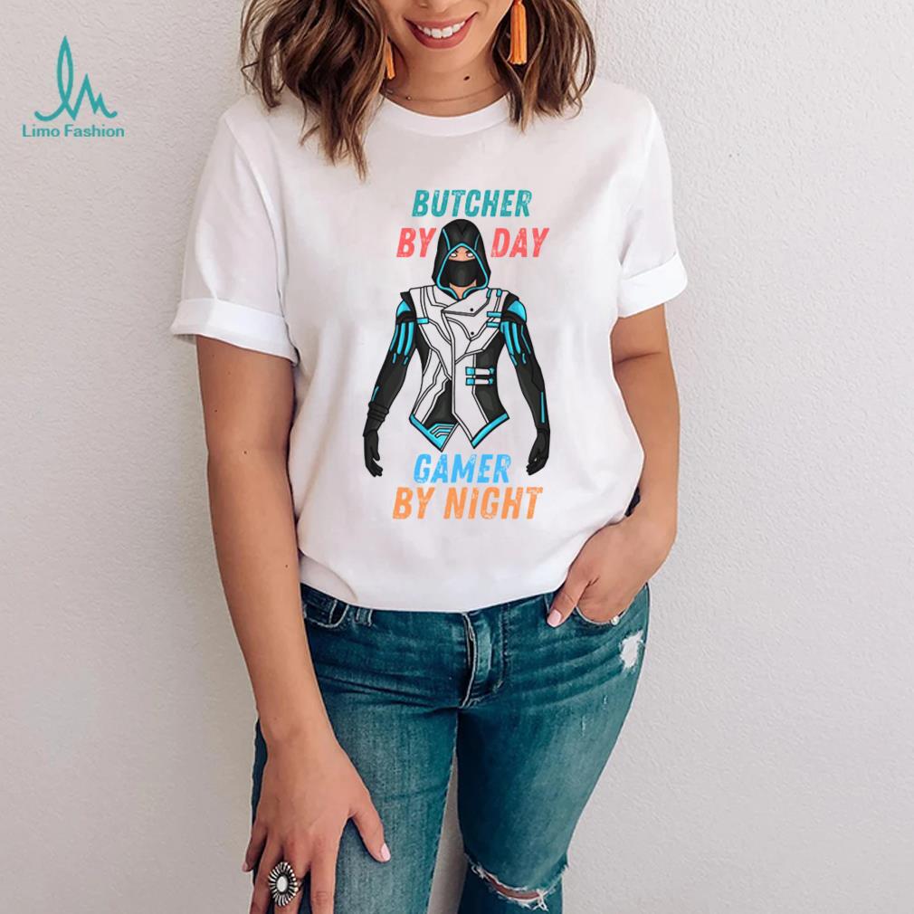 The Iconic Design Butcher By Day Gamer By Night Funny Gaming Unisex T Shirt The Iconic Design Butcher By Day Gamer By Night Funny Gaming Unisex T Shirt