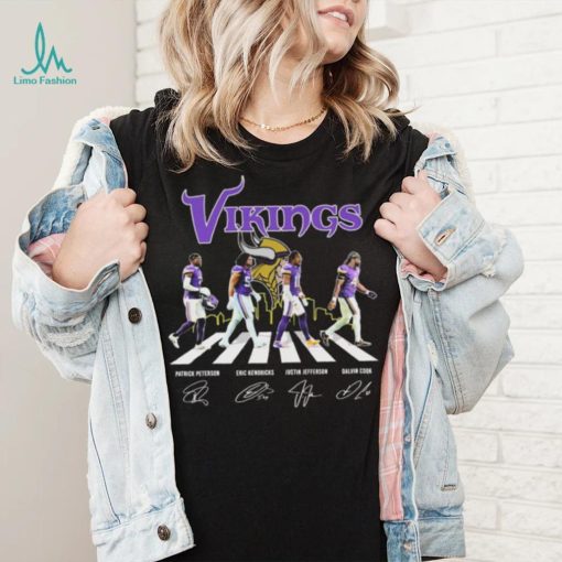 The Minnesota Vikings Abbey Road Patrick Peterson Eric Kendricks Justin Jefferson Dalvin Cook Signatures Shirt