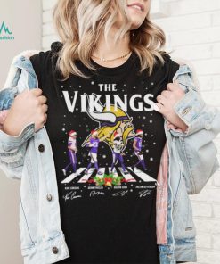 The Minnesota Vikings Christmas Team Abbey Road Signatures Shirt