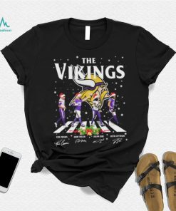 The Minnesota Vikings Christmas Team Abbey Road Signatures Shirt