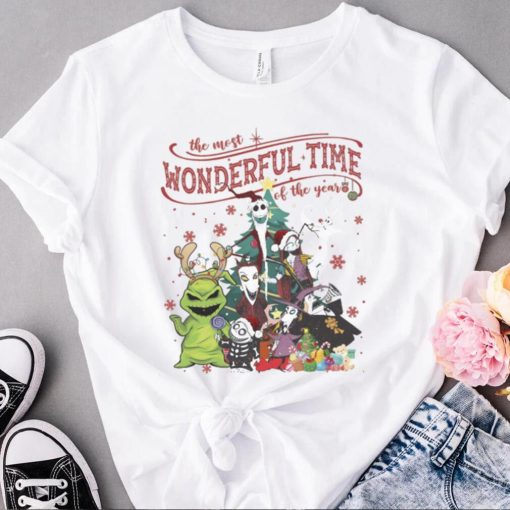 The Nightmare Before Christmas Characters Most Wonderful Time Of The Years T shirt