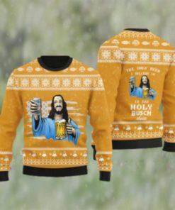 The Only Beer I Believe In Is Busch Latte Ugly Sweater
