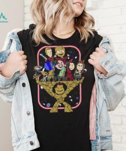 The Peanuts X Guardians of the Galaxy ChristNuts cartoon shirt