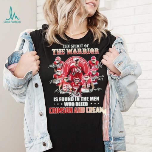 The Spirit Of The Warrior Signature Is Found In The Men Who Bleed Crimson And Cream Shirt