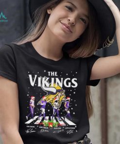 The Vikings Kirk Cousins Adam Thielen Dalvin Cook And Justin Jefferson Abbey Road Christmas Signatures Shirt