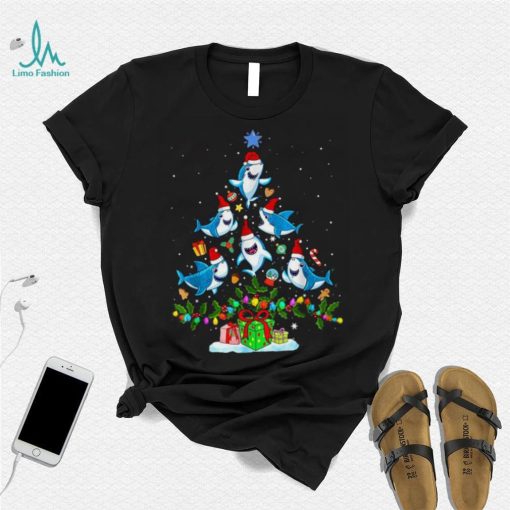 This Is My Christmas Pajama Shirt Funny Christmas Shark Tree Xmas Christmas Pajama T Shirt