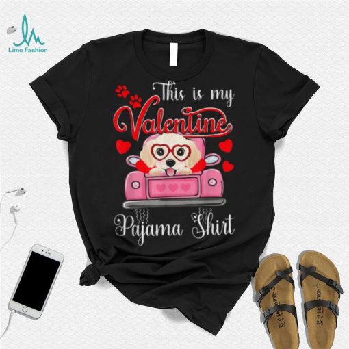 This Is My Valentine Pajama Golden retriever Dog Puppy Lover Shirt