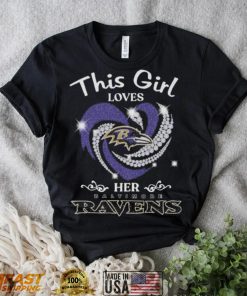 This is loves her Baltimore Ravens Heart 2022 shirt