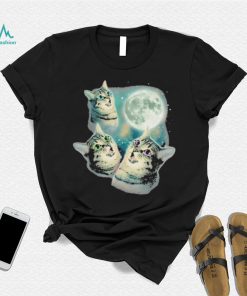 Three grumpy cats to the moon shirt