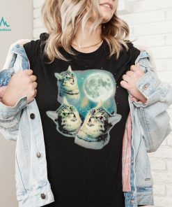 Three grumpy cats to the moon shirt