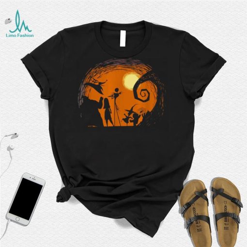 Tim Burton’s Nightmare Before Christmas T Shirt Halloween Silhouette