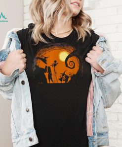 Tim Burton’s Nightmare Before Christmas T Shirt Halloween Silhouette