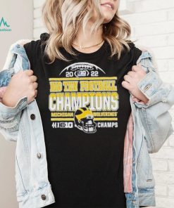 Top michigan wolverines 44 time big 10 Football conference champions shirt