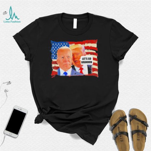 Top trump whispering Biden let’s go brandon antI Biden shirt