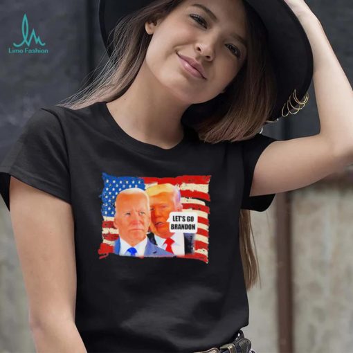 Top trump whispering Biden let’s go brandon antI Biden shirt