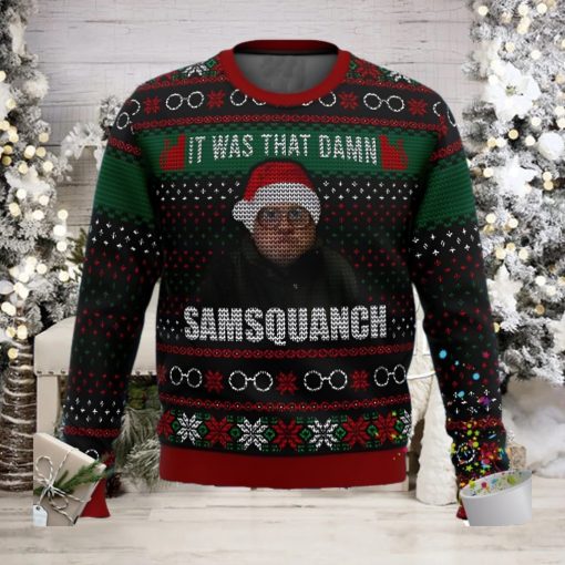 Trailer Park Boys Samsquanch It Was That Damn Ugly Christmas Sweater