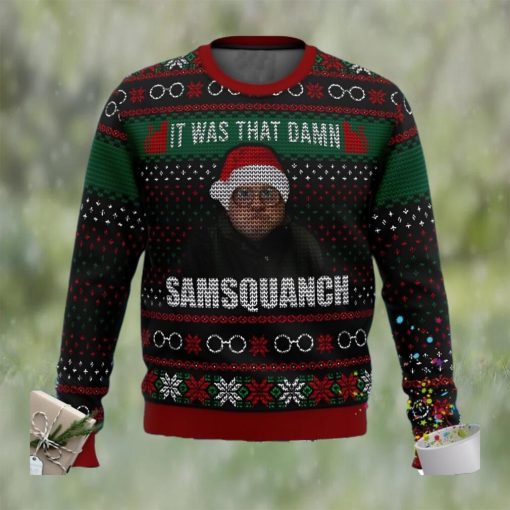 Trailer Park Boys Samsquanch It Was That Damn Ugly Christmas Sweater