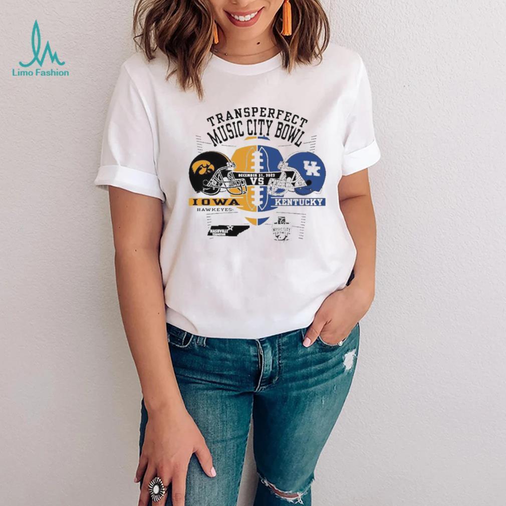 Transperfect University of Iowa vs University Of Kentucky 2022 Music City Bowl Bound Shirt Transperfect University of Iowa vs University Of Kentucky 2022 Music City Bowl Bound Shirt