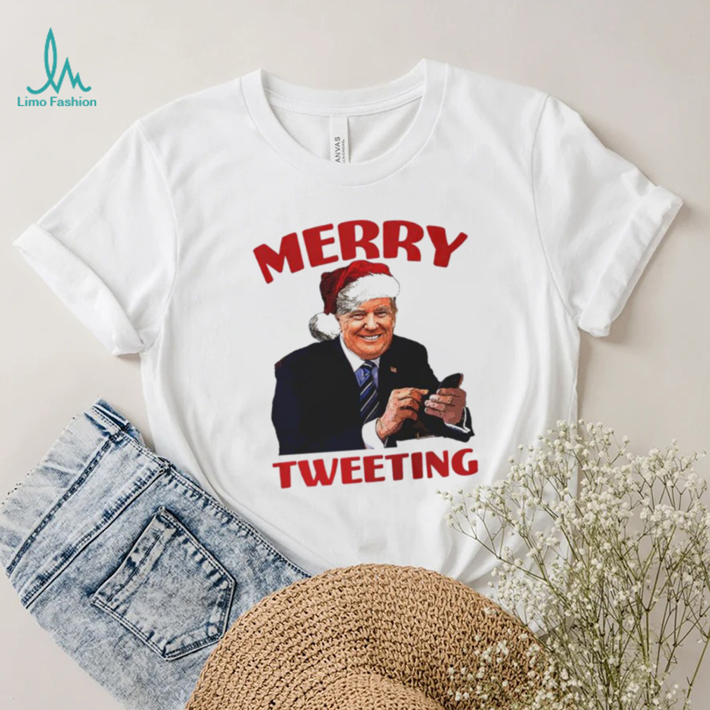 Trump Merry tweeting Christmas T Shirt Trump Merry tweeting Christmas T Shirt
