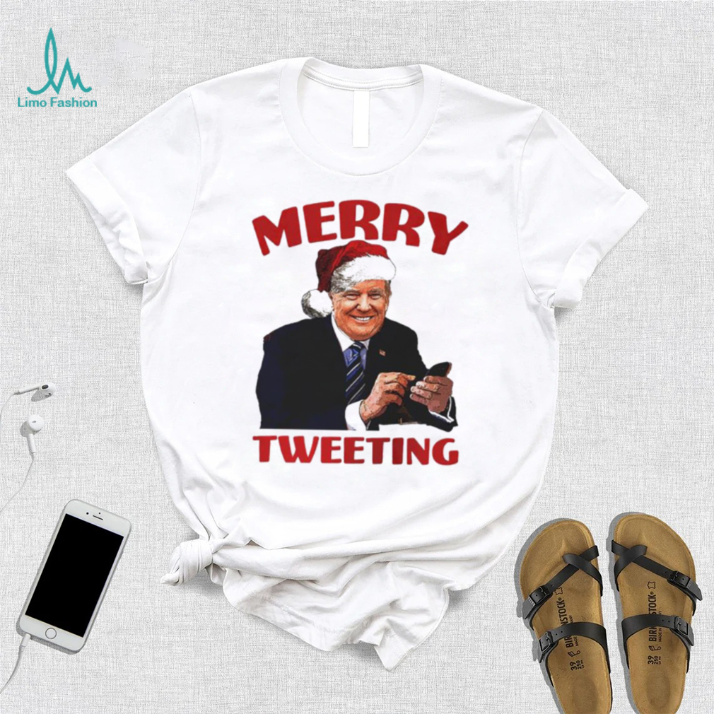 Trump Merry tweeting Christmas T Shirt Trump Merry tweeting Christmas T Shirt