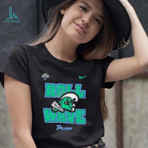 Tulane Football roll wave tulane green wave shirt