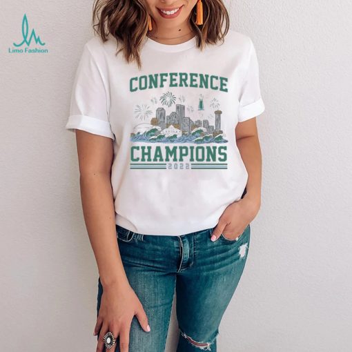Tulane Green Wave 2022 Conference Champions Skyline Shirt