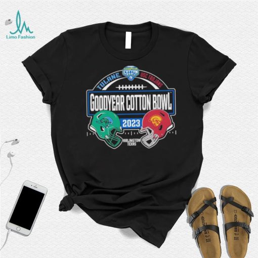 Tulane vs USC Trojans 2023 Goodyear Cotton Bowl Dueling Helmet Shirt