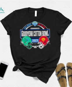 Tulane vs USC trojans 2023 Goodyear Cotton Bowl Matchup helmet shirt