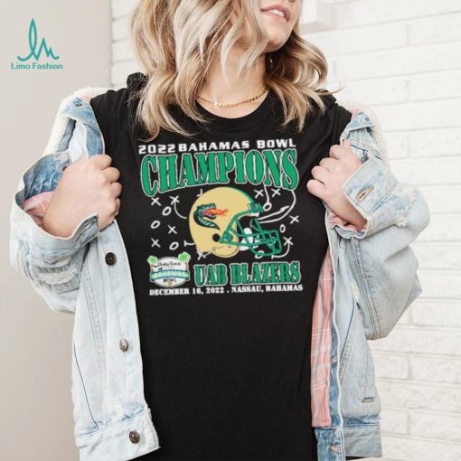 UAB Blazers Champions December 16th 2022 Bahamas Bowl Nassau T Shirt