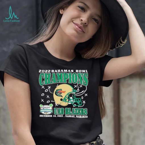 UAB Blazers Champions December 16th 2022 Bahamas Bowl Nassau T Shirt