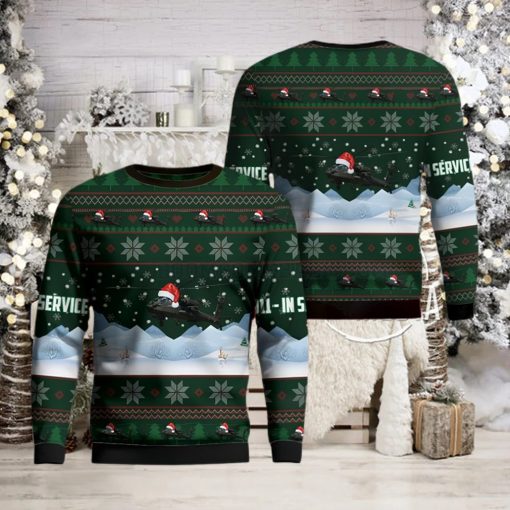 US Army AH 64E Apache Guardian Ugly Christmas Sweater