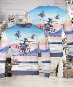 US Army Boeing AH 64 Apache Ugly Christmas Sweater