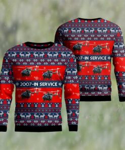 US Army Eurocopter UH 72A Lakota Ugly Christmas Sweater