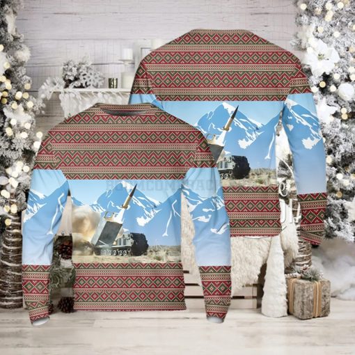 US Army M270 MLRS Ugly Christmas Sweater