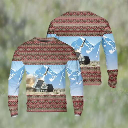 US Army M270 MLRS Ugly Christmas Sweater