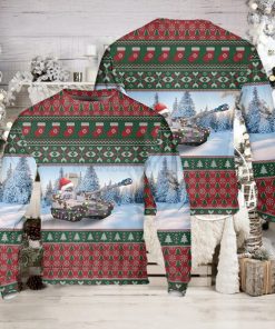 US Army M551 Sheridan Tank Ugly Christmas Sweater