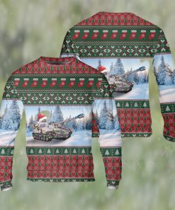 US Army M551 Sheridan Tank Ugly Christmas Sweater