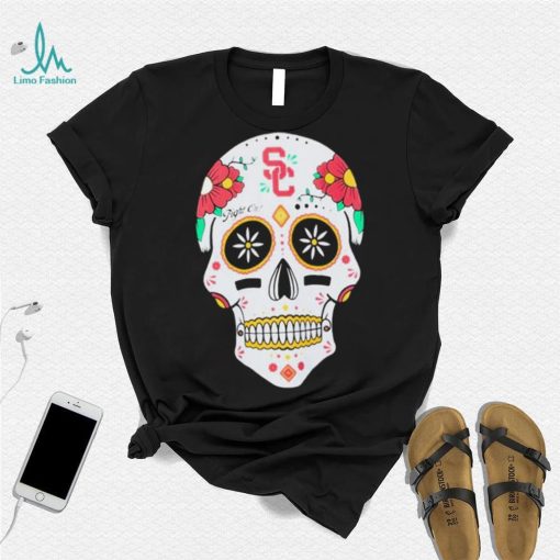 USC Trojans Fight On Sugar Skull T Shirt